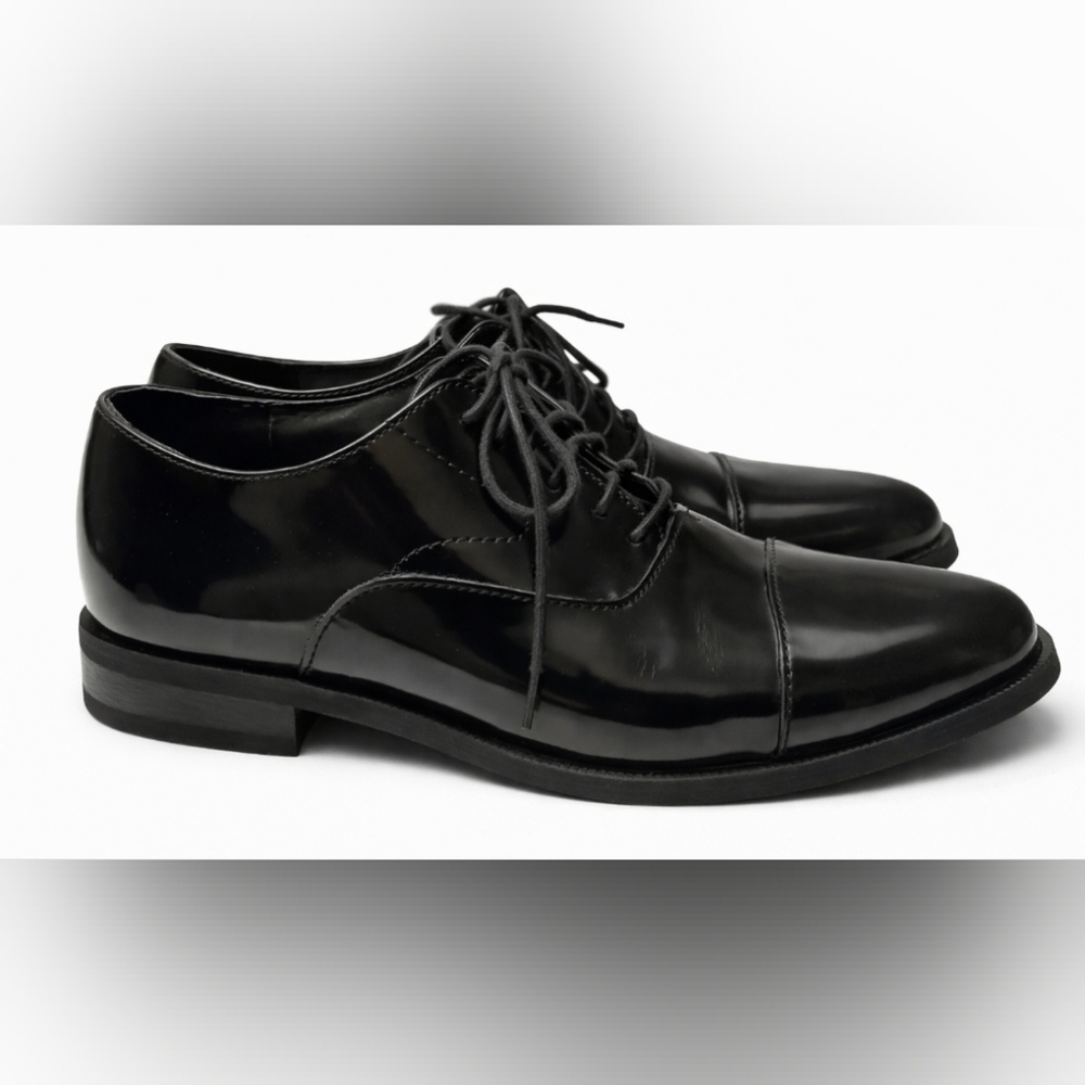 Thom McAn Oxford Dress Shoes Mens Sz  8.5 M Black